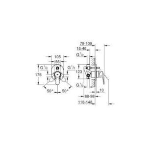 GROHE-Bauedge-Single-Lever-Shower-Mixer-With-Diverter