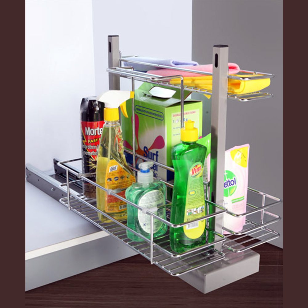 Giamo Pull Out Detergent Racks – Keep Under Sink Area Tidy
