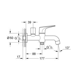 GROHE-Baucurve-BibTap