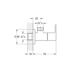 GROHE-Bauedge-Angle-Valve