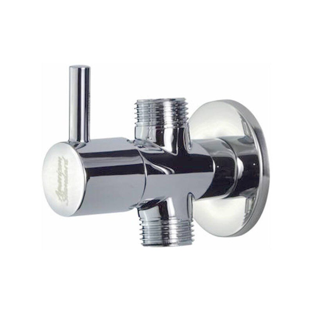 Grohe angle valve slide-on escutcheon and metal handle brushed hard  graphite, not self-sealing, with compression joint