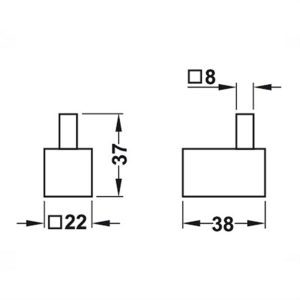 Hafele Single Towel Hook