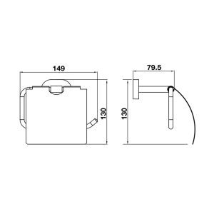 Hafele Libra Toilet Paper Holder