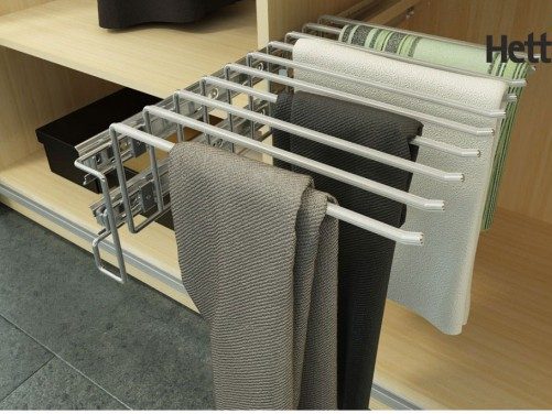 Steel Multi Use Trouser Side Rack Pull Out