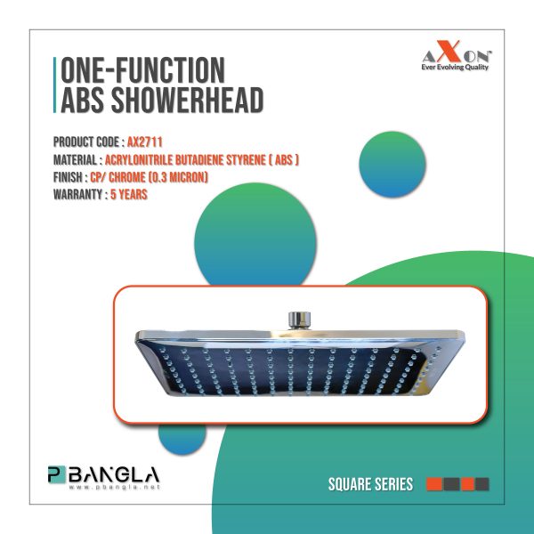 Axon One Function ABS Showerhead