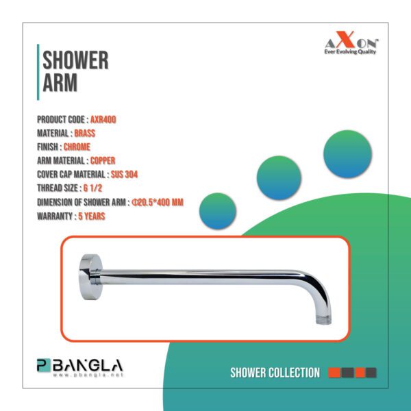 Axon Shower Arm Fixing Wall Mounted