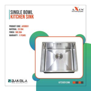 Axon Single Bowl Sink Kitchen