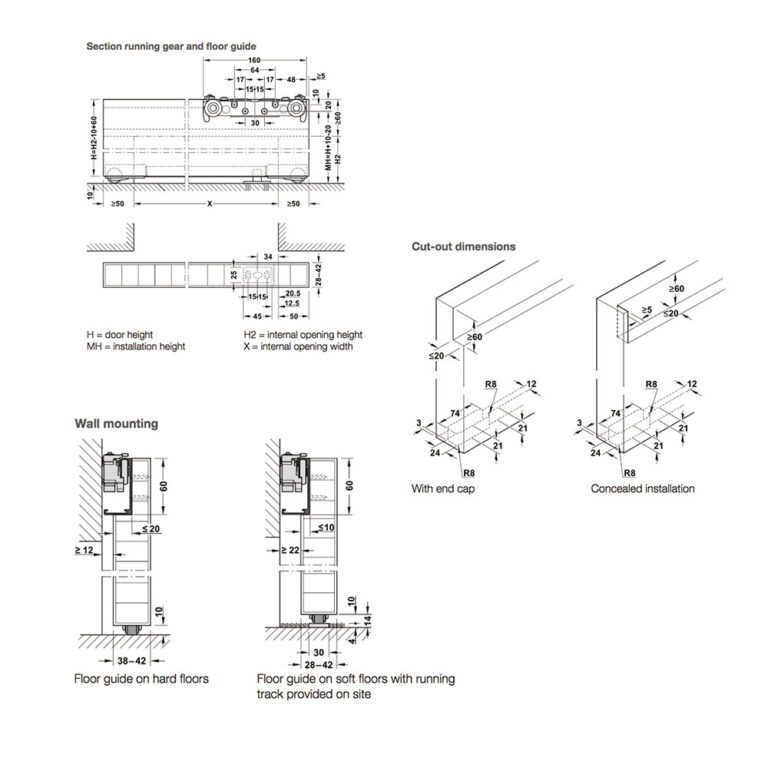 Hafele Classic 80M Straight Sliding System | PBANGLA.NET