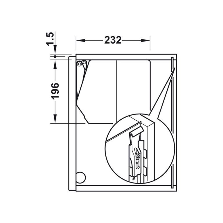 Hafele Free Flap Mechanism Lift up system