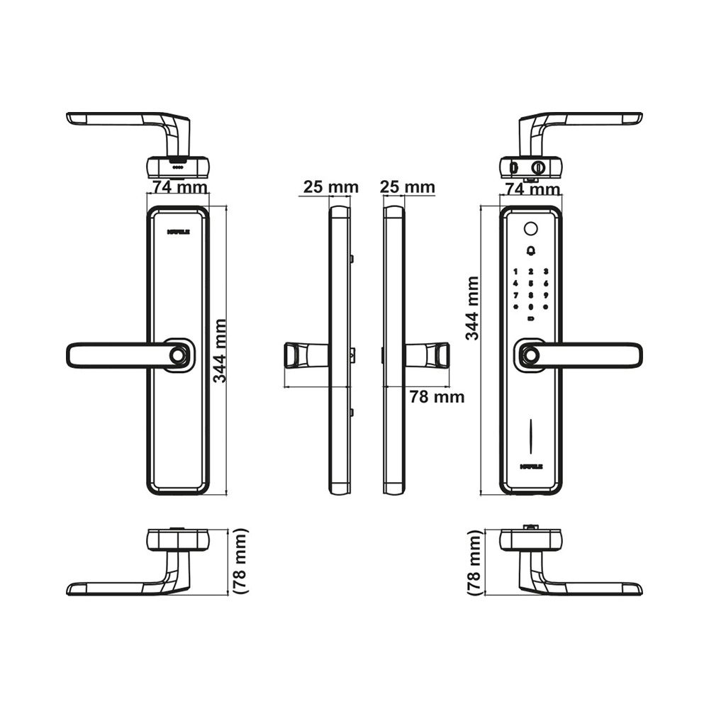 Hafele ZENITH Digital Lock - Image 3